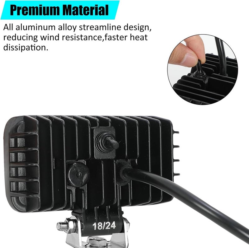 SUNPIE Reverse Lights for Polaris Ranger 1000 2018-2026, Bright LED Backup Lights Kit 36W Waterproof LED Kit for Ranger 1000 Crew, Back Up Light Assemblies Plug and Play - Image 5